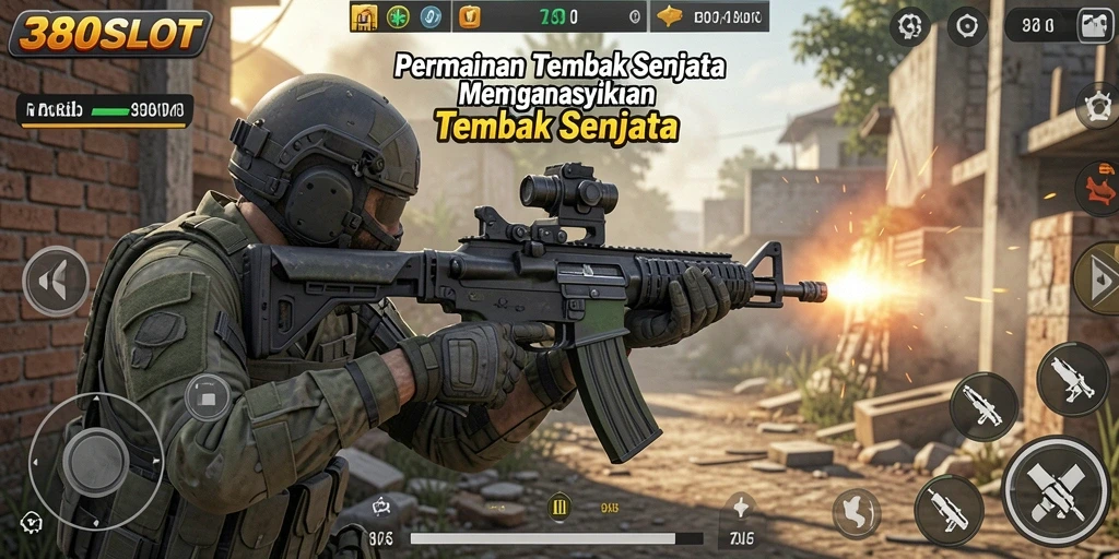 Tampilan antarmuka 380SLOT yang menegangkan dan dinamis.