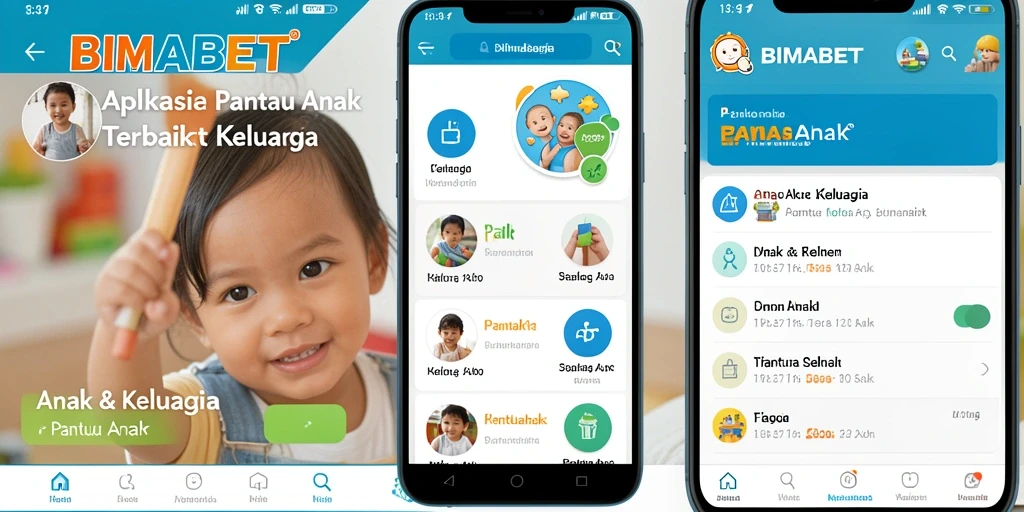 Tampilan antarmuka aplikasi BIMABET yang memudahkan pemantauan anak.