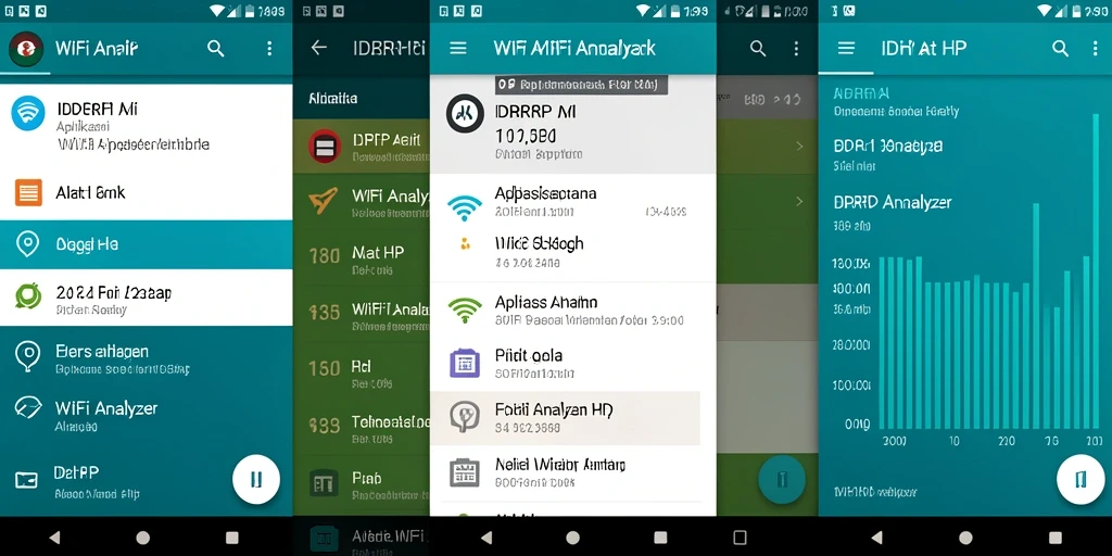 Antarmuka pengguna IDRRP yang menunjukkan analisis WiFi secara mendetail.