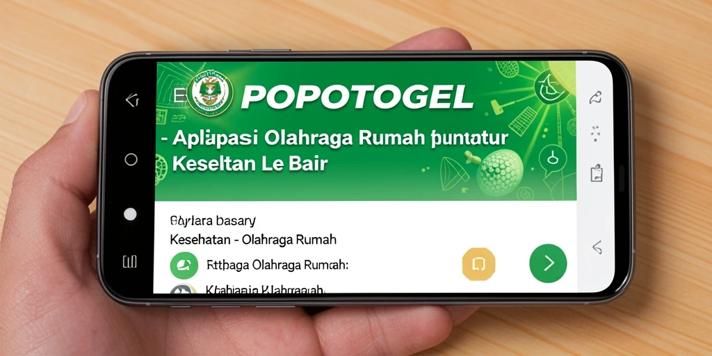 Antarmuka aplikasi POPOTOGEL yang intuitif dan mudah digunakan.