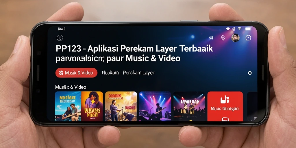 Antarmuka PP123 yang mudah digunakan saat merekam layar.