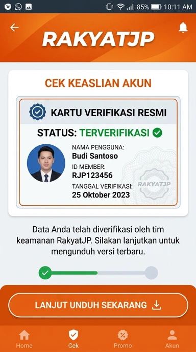 Halaman Resmi Download APK rakyatjp untuk Android